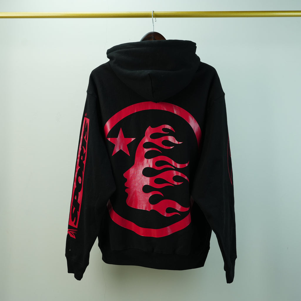 Hellstar NFC Sports Future Flame Hoodie Black