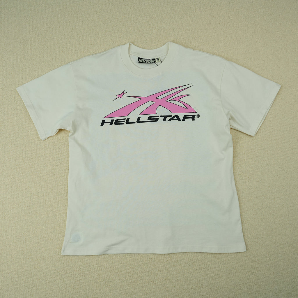 Hellstar NFC Gel Sport Logo T-shirt White/Pink