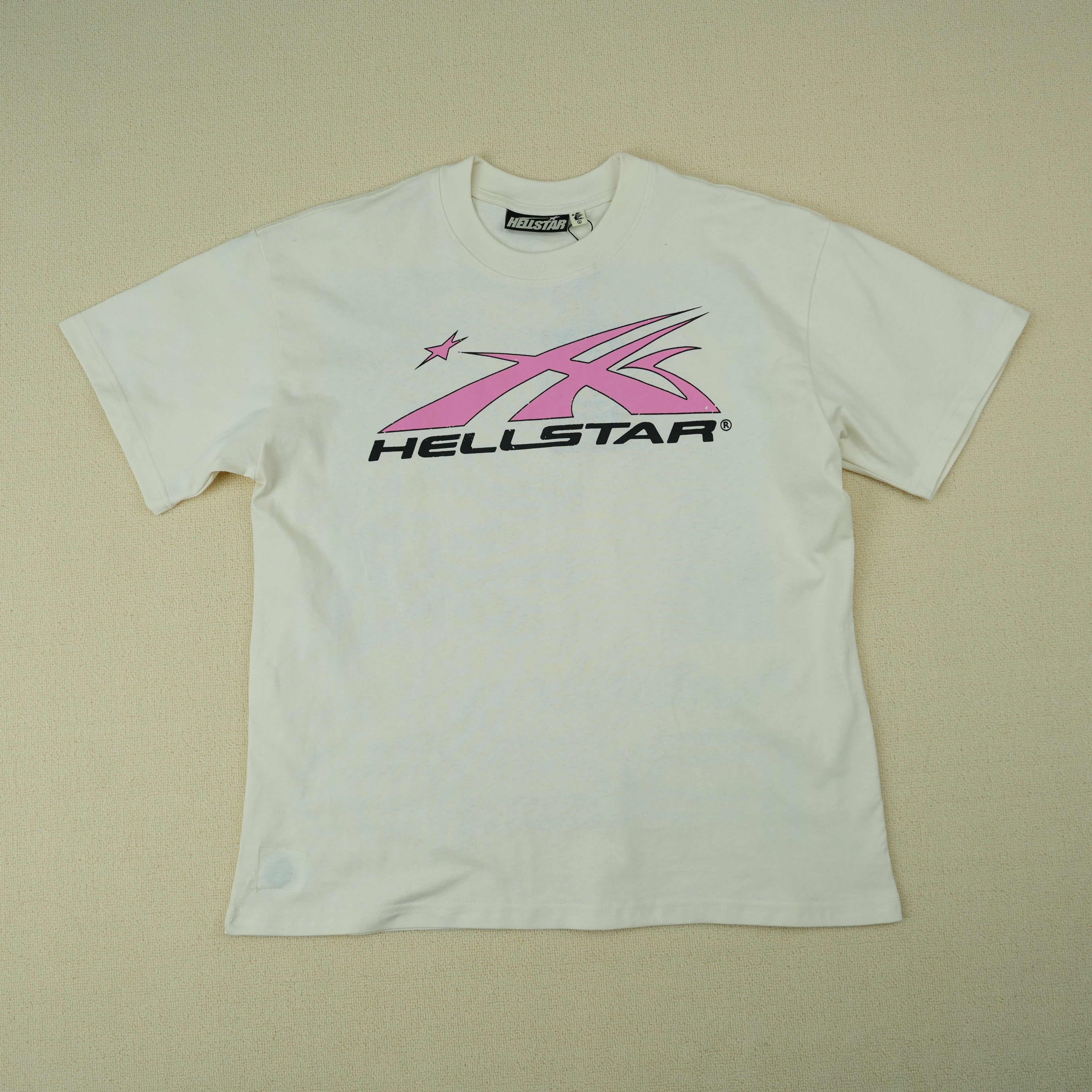Hellstar NFC Gel Sport Logo T-shirt White/Pink