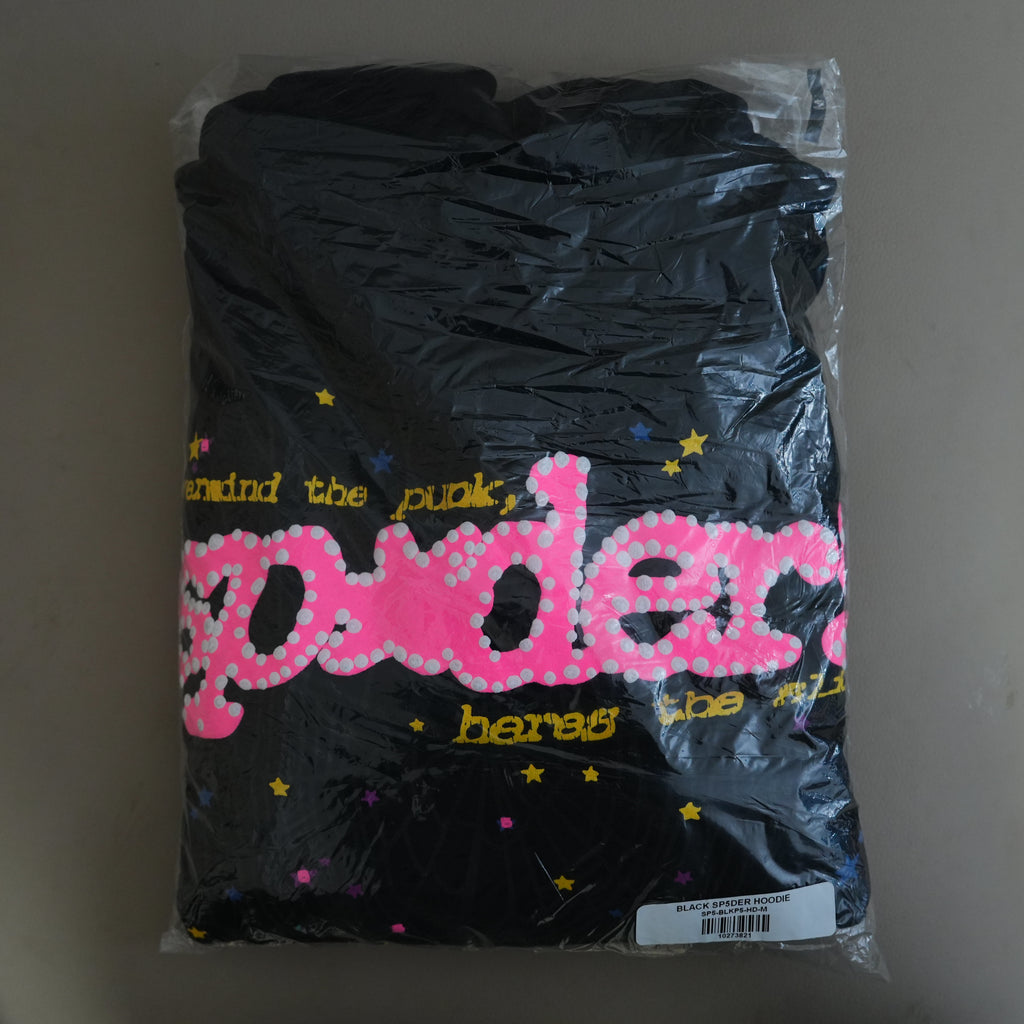 Sp5der P*nk V2 Hoodie 'Black'