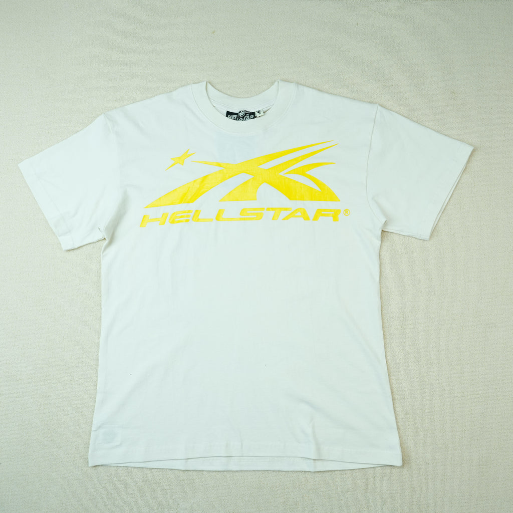 Hellstar NFC Gel Sport Logo T-shirt White/Yellow