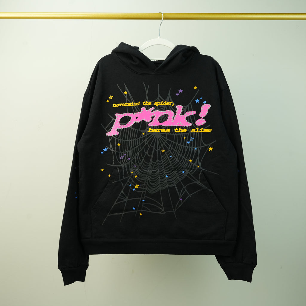 Sp5der P*nk V2 Hoodie 'Black'