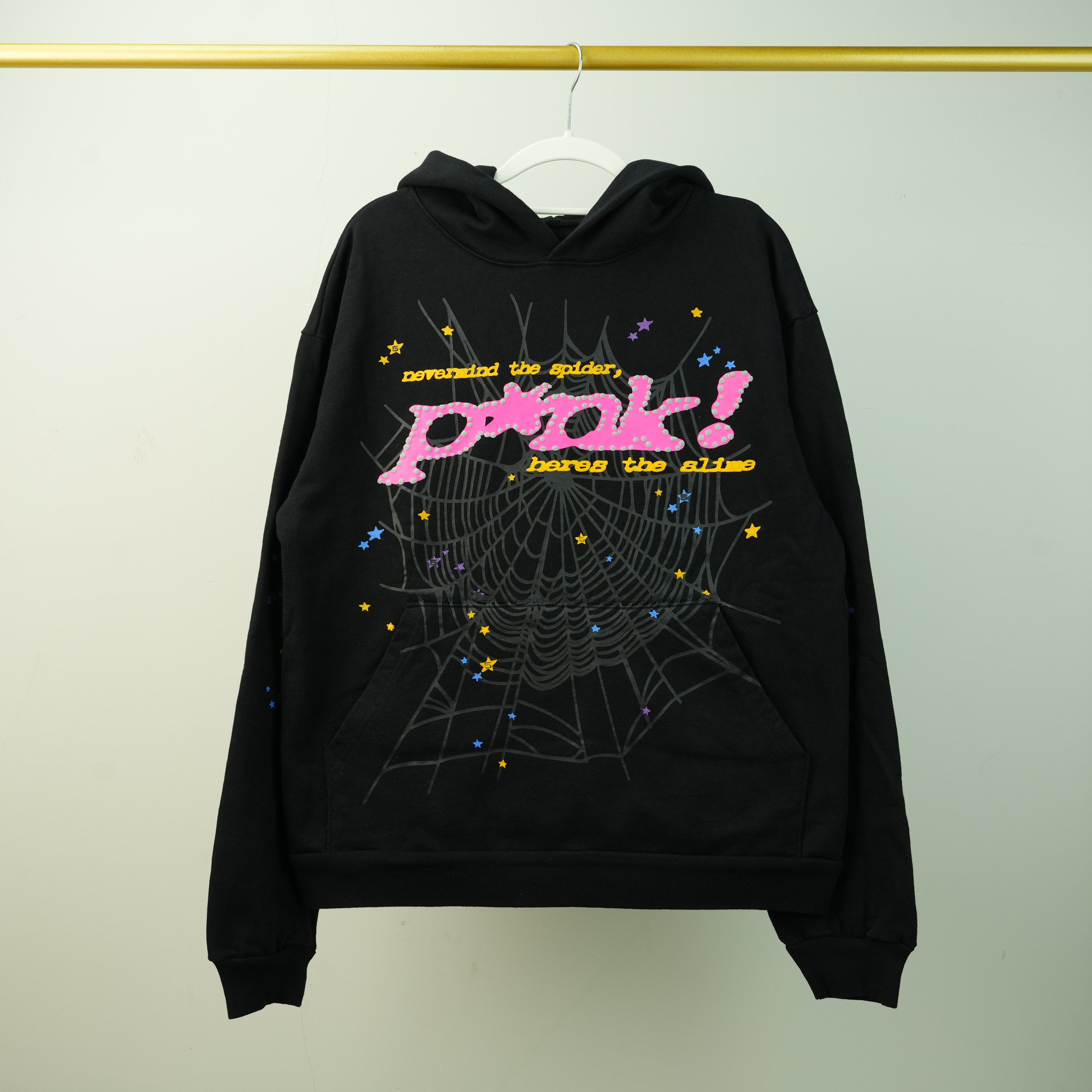 Sp5der P*nk V2 Hoodie 'Black'