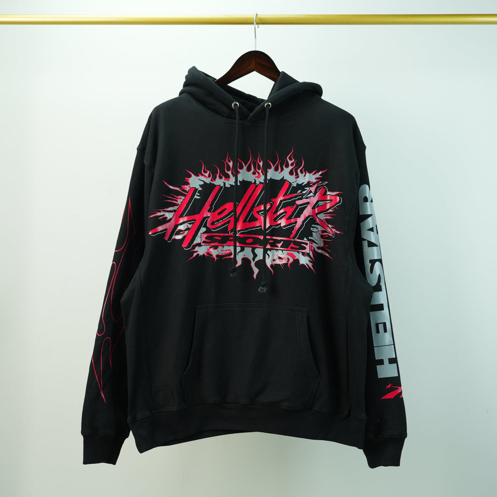 Hellstar NFC Sports Future Flame Hoodie Black