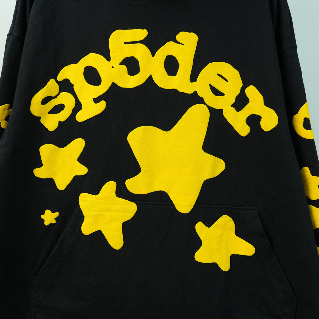 Sp5der Beluga Hoodie 'Onyx/Yellow'