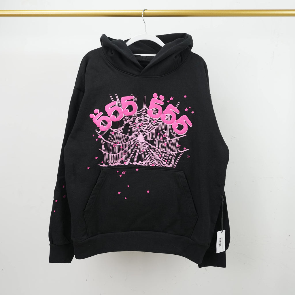 Sp5der Angel Number Hoodie 'Black'