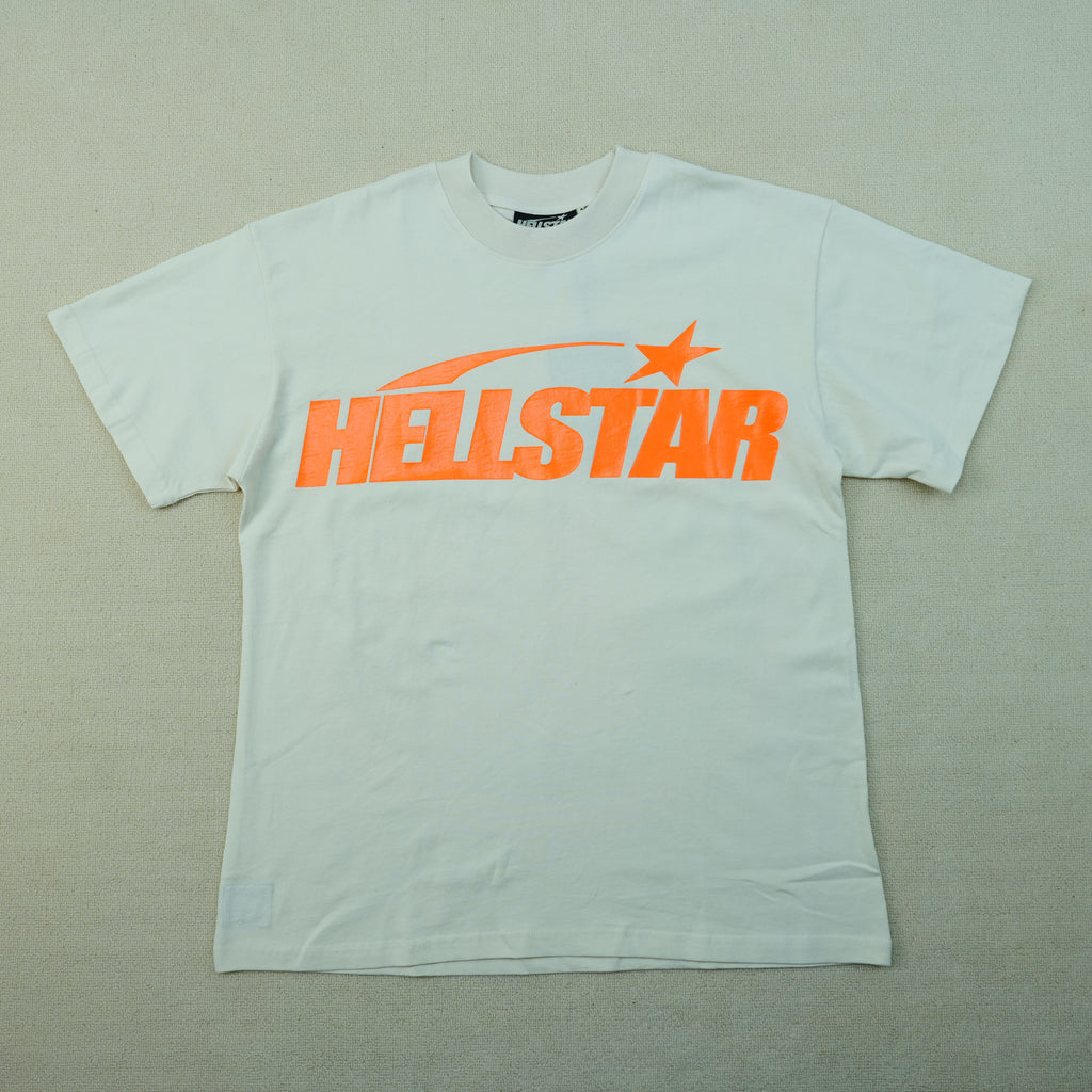 Hellstar NFC Classic T-shirt Orange/White